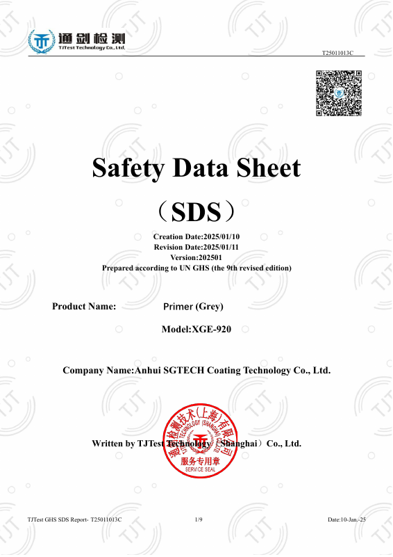 Anti-Rust Primer (Grey) MSDS