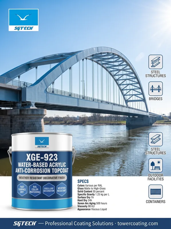 High-Grade Water-Based Acrylic Topcoat (Self-Drying)