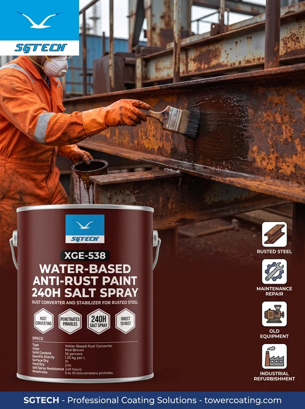 Water-Based Anti-Rust Paint (240 h Salt Spray)