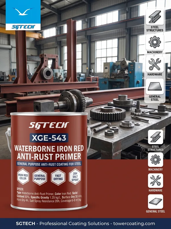 Waterborne Iron Red Anti-Rust Primer