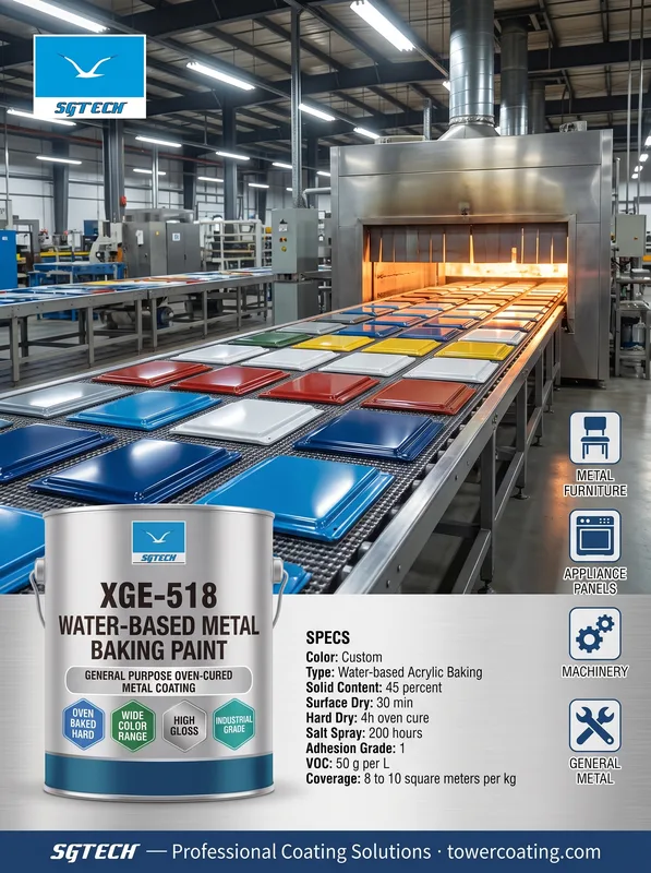 Water-Based Metal Baking Paint (Aluminum)