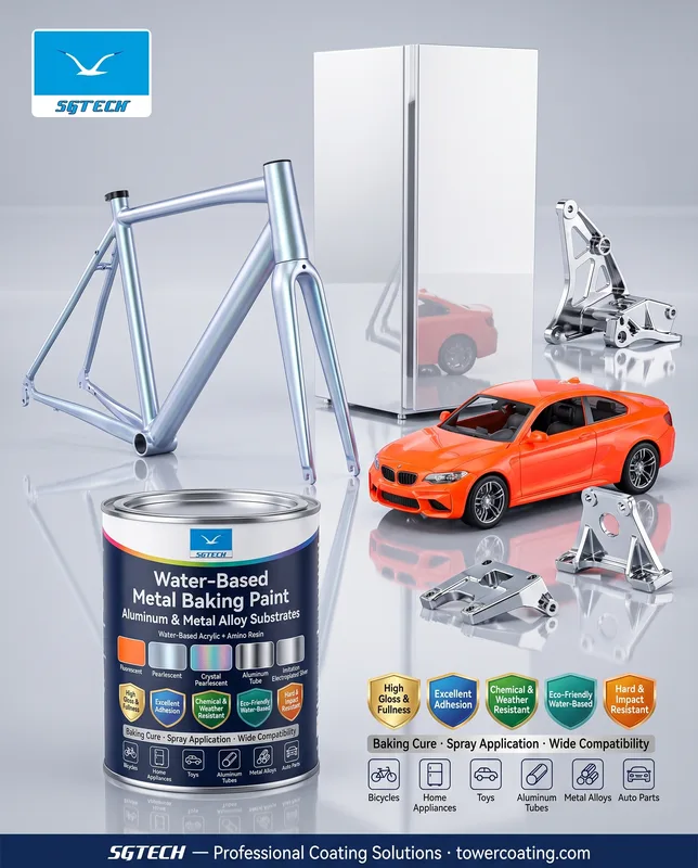 Water-Borne Motorcycle Parts Metal Paint